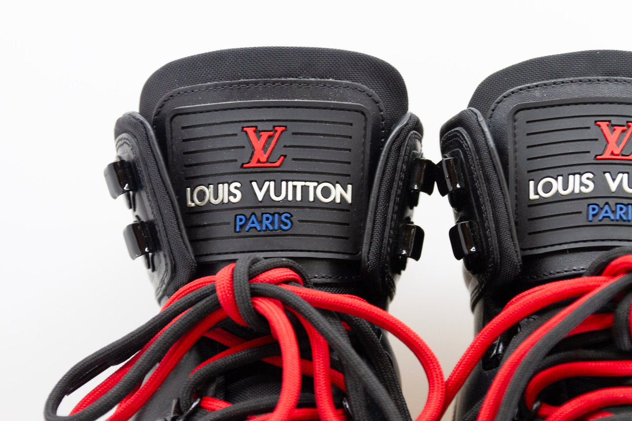 Louis Vuitton Black Leather Mens Boot